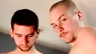 Amateur interracial gay foursome ends with cum in mouth