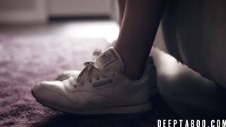 Petite cutie ravaged rough by her teacher and her stepfather