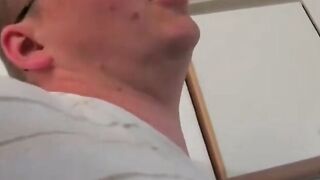 Babe Strokes His Small Cock