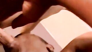 Dick adoring black perv bareback before jizz in mouth