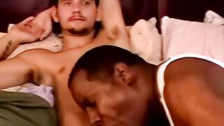 Dick adoring black perv bareback before jizz in mouth