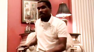 Black dude got his dick sucked dry by a white boy