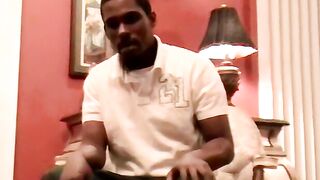 Black dude got his dick sucked dry by a white boy