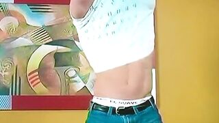 Hot abs stallion William shows off his muscles in kinky solo