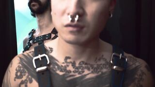 Leon Chevalie returns the favor and fist and dildo fucks Asian Yoshi Kawasaki