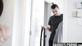 DaddiesPorno.com - Stepdaddy helped me prepare for my interview with a hot fuck