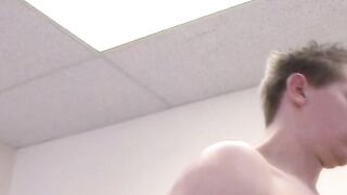 Straight amateurs JR and Nate have their throbbing dicks devoured in a threesome