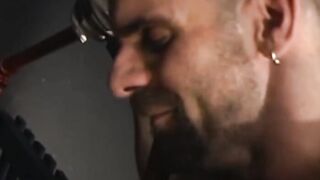 Shane, hard as an aten-inch rock, straddles Dragon and throws one of the best fucks o