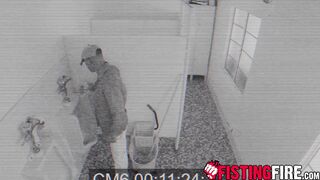 Pervy Janitor Jesse Zeppelin filled the sexy studs mouth with warm cum