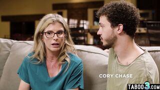 MILF stepmom teaches how to use condom