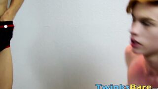 Twinks film a sex tape with rough and deep barebacking