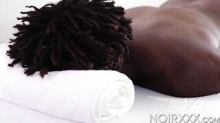 Ripped Jake Waters massages my hard back before I thrust his gaping ass