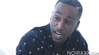Group of dark dudes including Aaron Reese indulge in cock sucking and anal sex