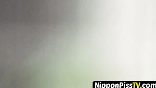 Japanese angels taped peeing out in the open spots