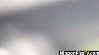 Japanese angels taped peeing out in the open spots
