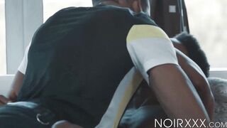 Naughty Adrian Hart expels cum while I work on his dark ass hole