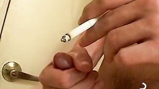 The cocksucking and chain smoking session with Twink