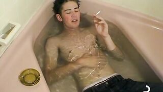 Twinks smoking and anal escapade with his curious partner