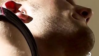 Horny twink smoke addict loves a threesome fucking