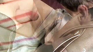 Twinks smoking glory hole pleasure with huge hard cock
