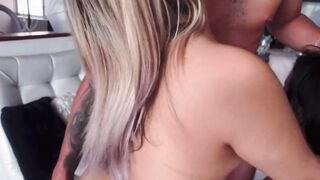 Two stepsisters give their new neighbor a threesome after the pool and he gets one of