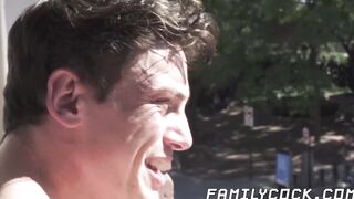 Big dick stepdad creampies shy stepson after hard fucking