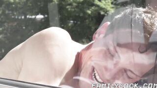 Big dick stepdad creampies shy stepson after hard fucking