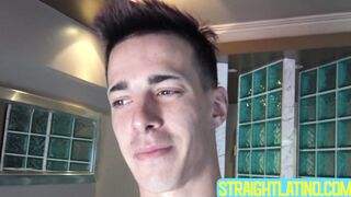 Inked guy Tattoo Boy strokes his cock intensely after a short photoshoot