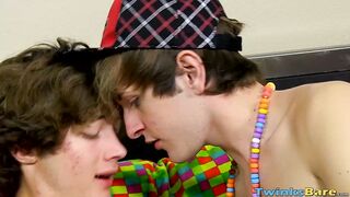 Cute little Colby Klein receives his bareback fuck reward