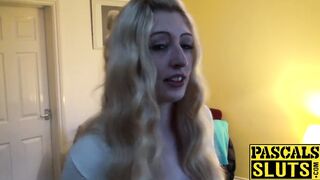 British blondie Jessica Jensen dominated by daddy Pascal