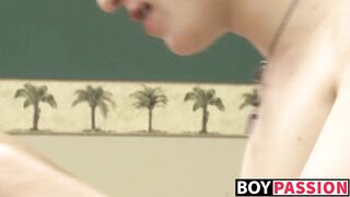 Ashton and Ian enjoy passionate BJ with cumshot