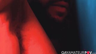 Muscular Tony D Angelo hard banged blindfolded Rocky Vallarta in the shadow