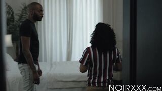 I slide my big black cock into wavy haired Armond Rizzos delicious ass
