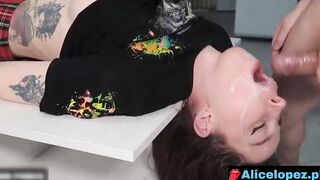 BIG CUM LOADS ON TINY TEENS Sperm Drench