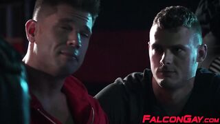 Muscular horny hunks sucking another mans huge hard dick