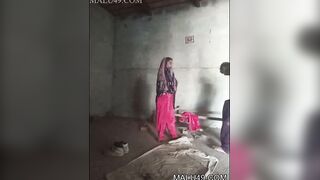 Horny Indian Wife Blowjob and Standing Fucking