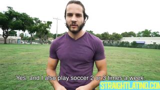 Jacked stud Dante Drackis paid to play with my long horny cock