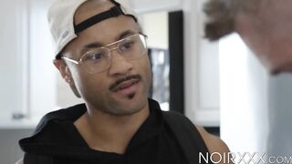 Caucasian Nick Fitt devours my black dick before I eat his delicious meaty ass