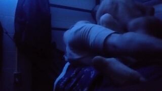 2 Goofs Have A 3Some On A Little Booty Bed A Blue Room!!