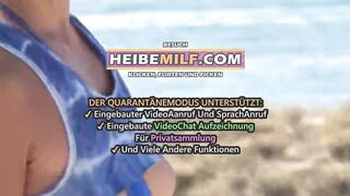 Ich lasse mich am Strand ficken - four Men Gang Bang
