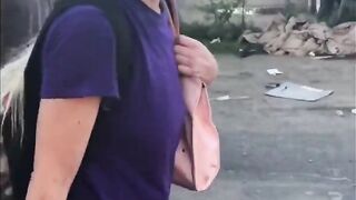 White whore picked up and pounded.