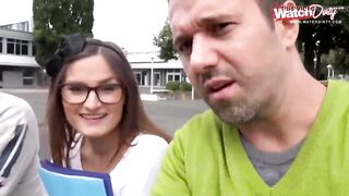 junge studentin dreier