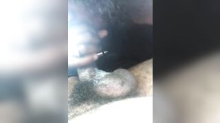 African best friend blows three balls out