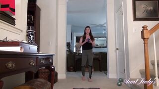 AuntJudys - Doing Yoga with 42yr-older milf Isabella (Virtual pov)