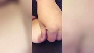 Solo nipple play bbw rubbing huge nipples