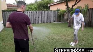 StepsonXXX.com - Handsome Taylor Reigns asshole and mouth receives hot cum from his s