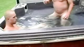 Horny daddies tasting each others meat