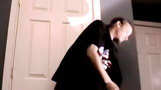 Handsome amateur jerking off his thick cock in kinky solo
