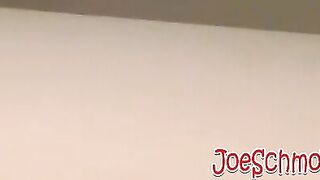 Fat amateur guy blows hairy cock and receives a big load