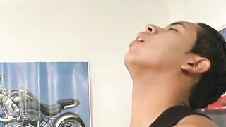 Latino twink butt munched and pounded raw until cumshot